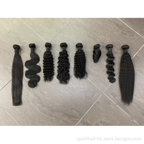 SPARK Raw Cambodian Virgin Hair Vendors 10A Wholesale Cuticle Aligned Cambodian Hair Unprocessed 100% Human Raw Cambodian Hair